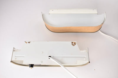 Mid Century Modern Wall Sconces Faux Wood