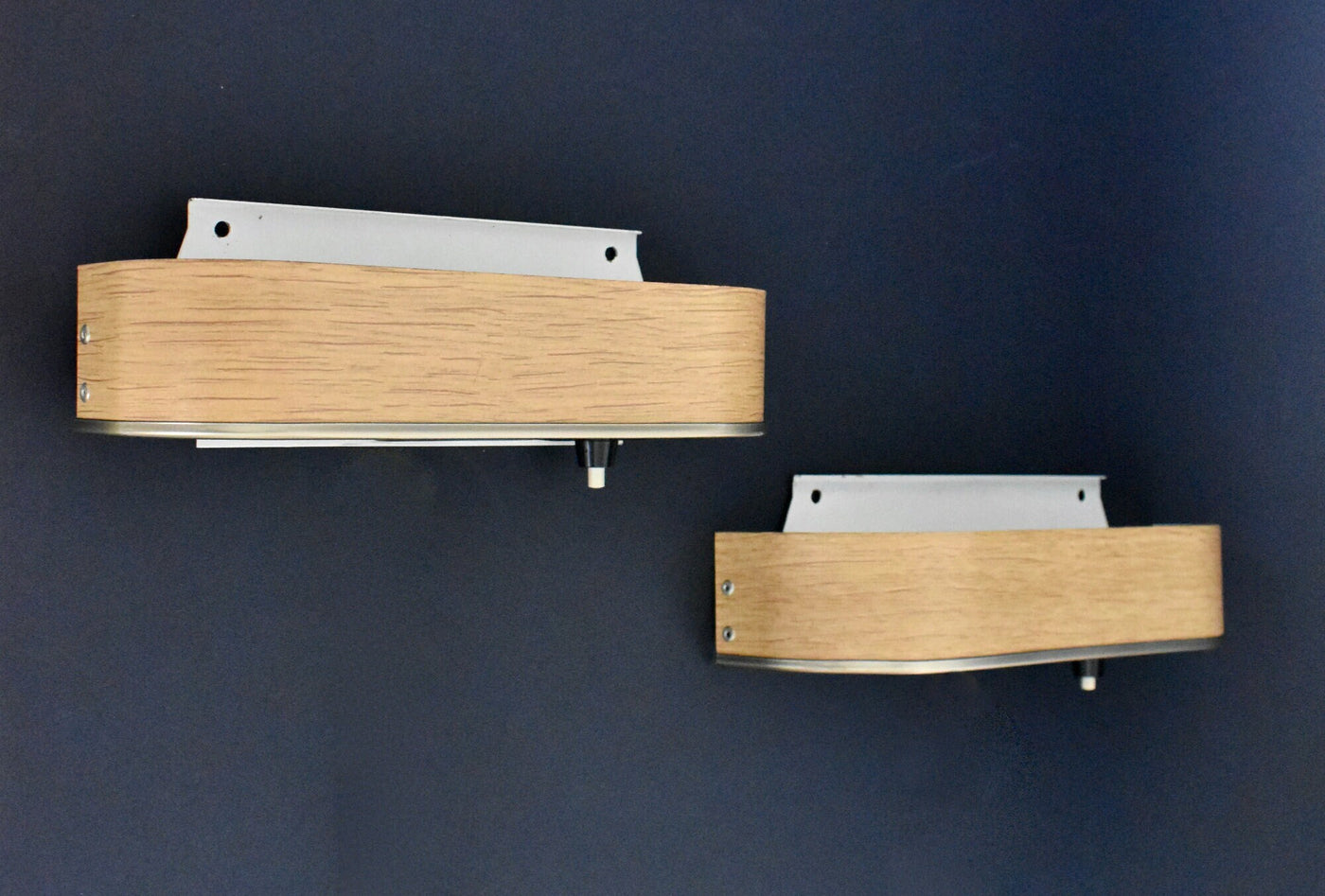Mid Century Modern Wall Sconces Faux Wood