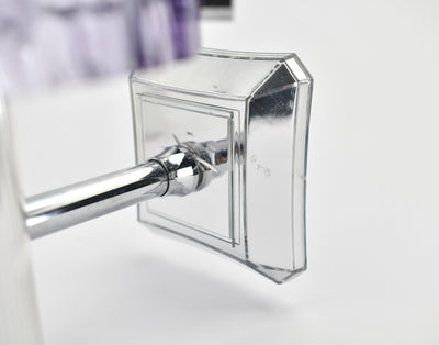 Mid Century Modern Amethyst & Silver Wall Sconces