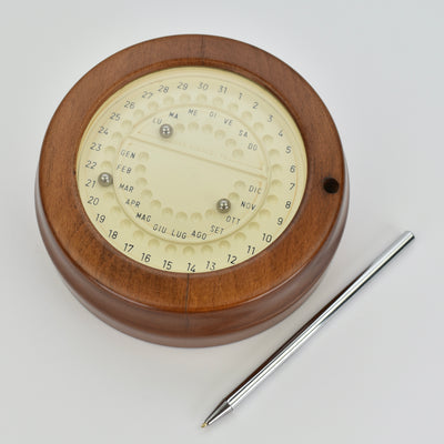 Mid Century Modern Italian Perpetual Desk Calendar
