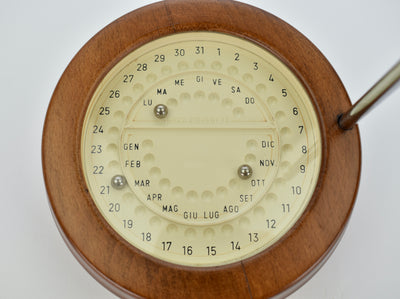 Mid Century Modern Italian Perpetual Desk Calendar