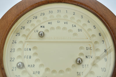 Mid Century Modern Italian Perpetual Desk Calendar