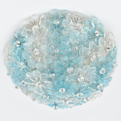 Petite Barovier Toso Flush Mount Murano Glass, 1950s
