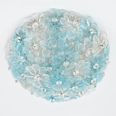 Petite Barovier Toso Flush Mount Murano Glass, 1950s