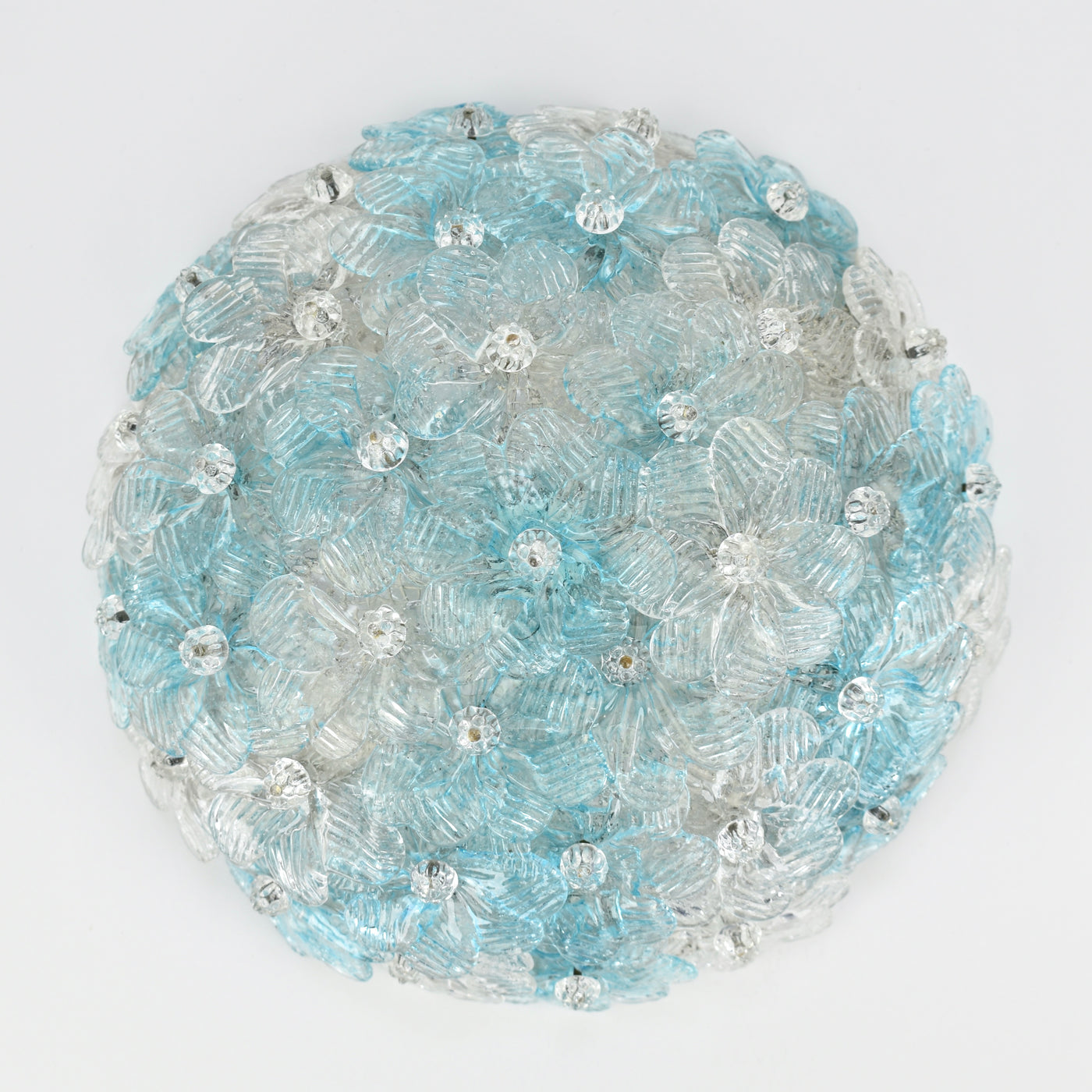 Petite Barovier Toso Flush Mount Murano Glass, 1950s