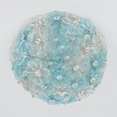 Petite Barovier Toso Flush Mount Murano Glass, 1950s