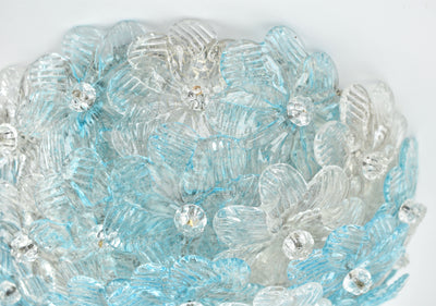 Petite Barovier Toso Flush Mount Murano Glass, 1950s