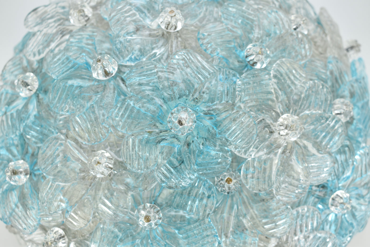 Petite Barovier Toso Flush Mount Murano Glass, 1950s