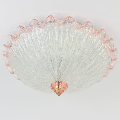 Mid Century Murano Barovier & Toso Flush Mount