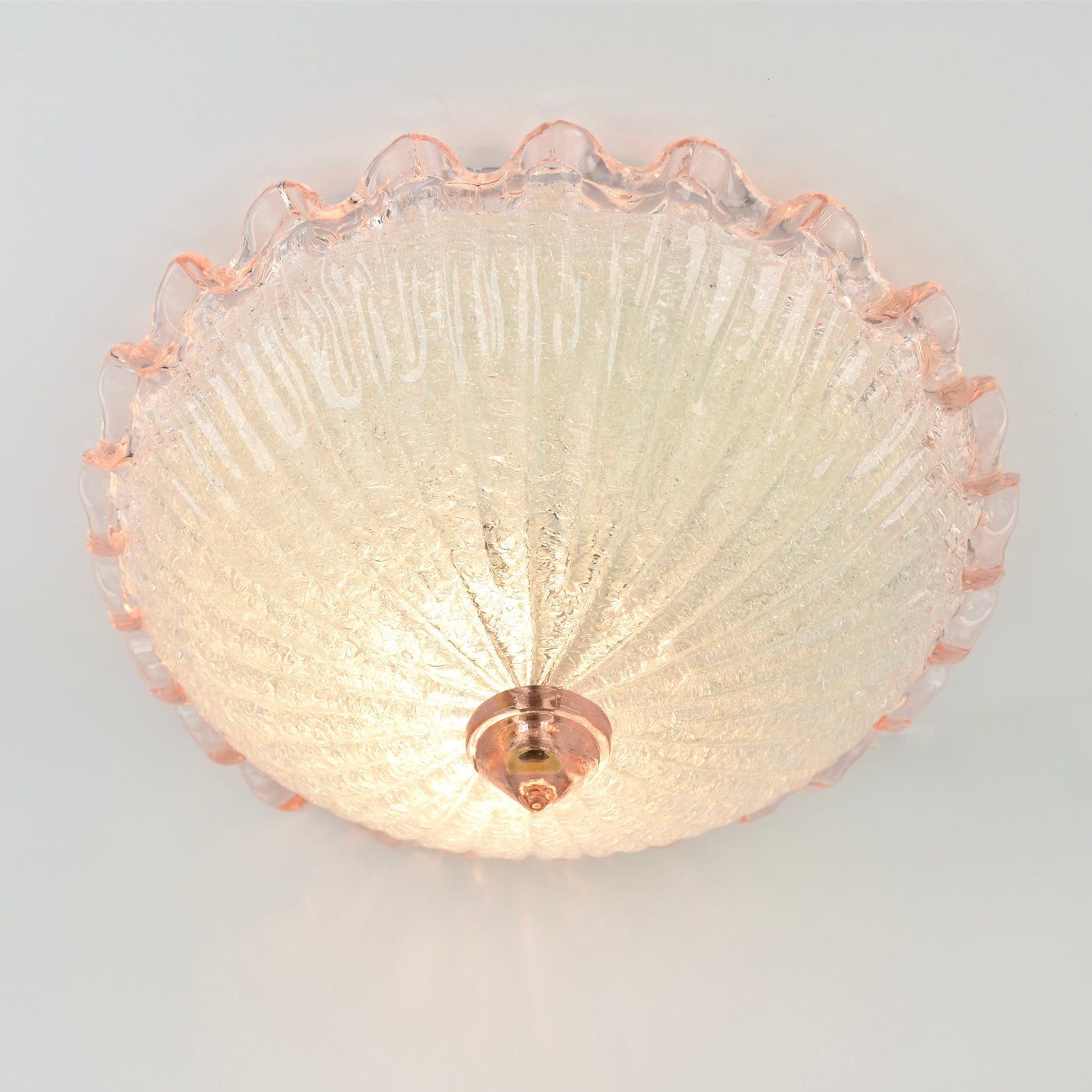 Mid Century Murano Barovier & Toso Flush Mount