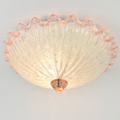 Mid Century Murano Barovier & Toso Flush Mount