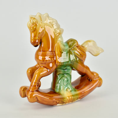 Vintage Tang Dynasty Style Rocking Horse Figurine