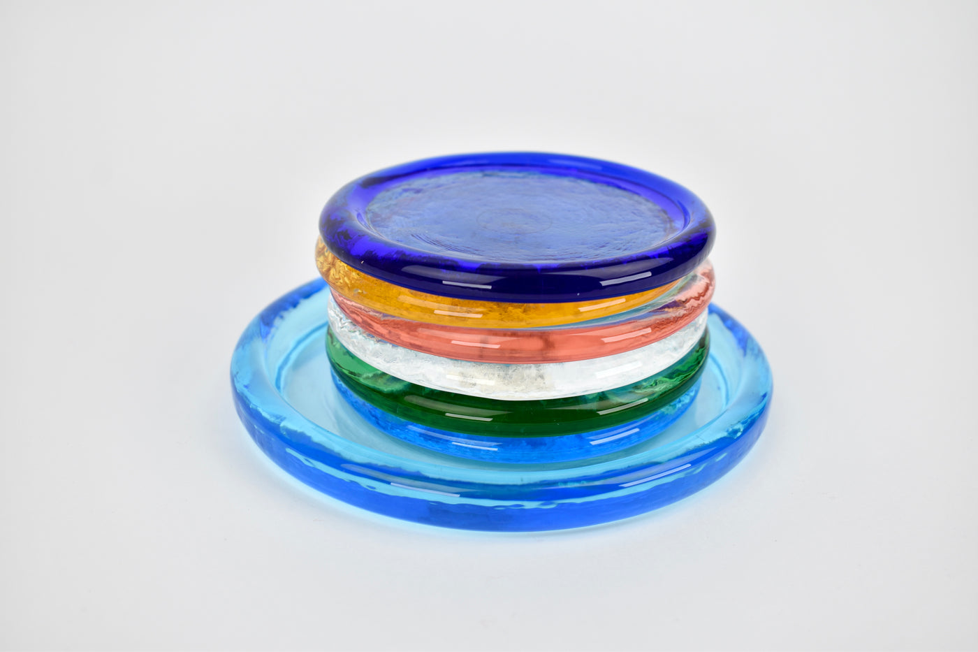 V. Nason & C. Murano Glass Coasters Vintage