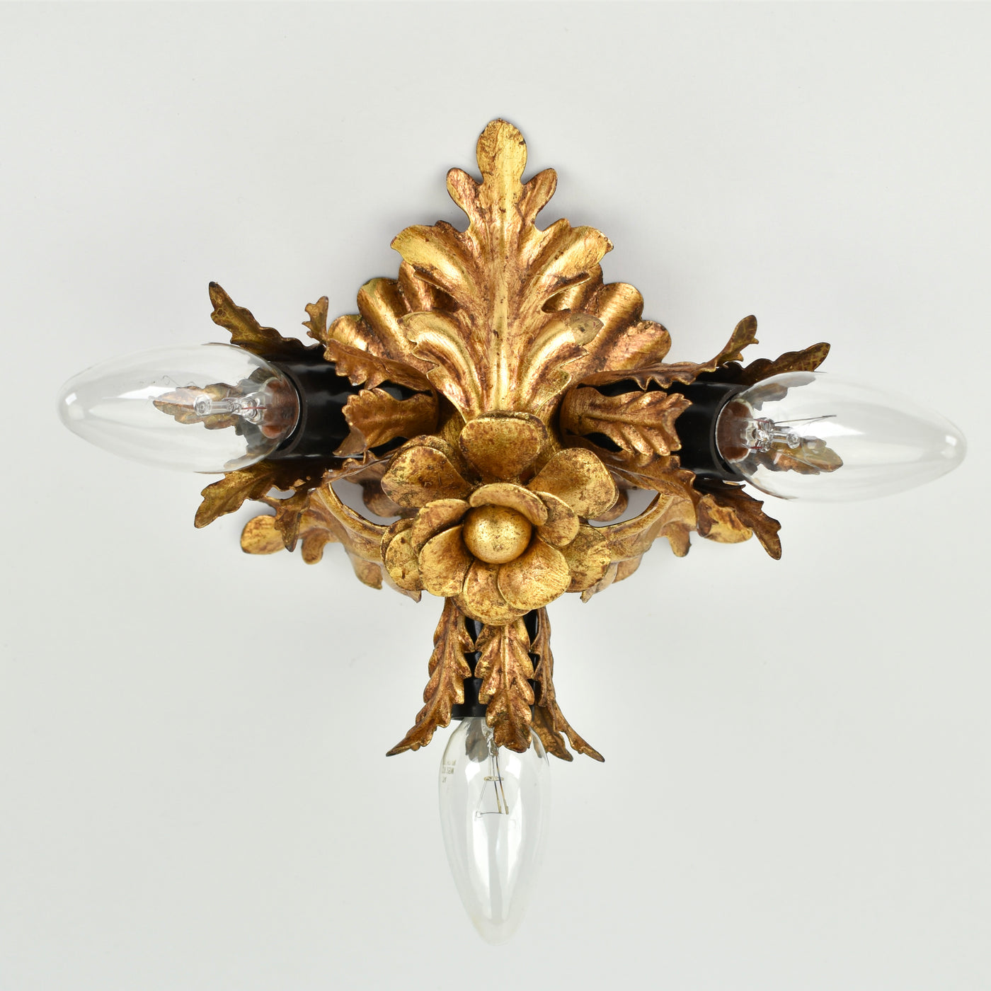 Mid Century Banci Firenze Flush Mount Gold