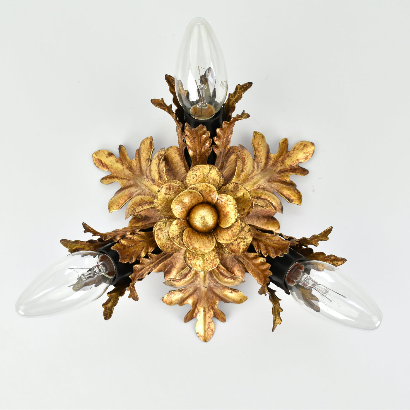 Mid Century Banci Firenze Flush Mount Gold