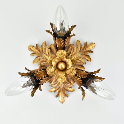 Mid Century Banci Firenze Flush Mount Gold