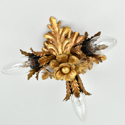 Mid Century Banci Firenze Flush Mount Gold