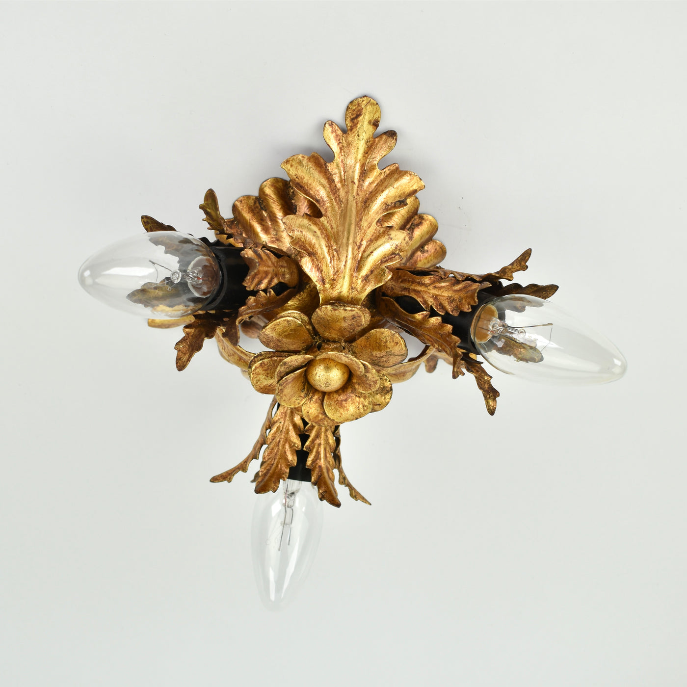 Mid Century Banci Firenze Flush Mount Gold