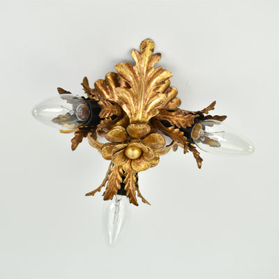 Mid Century Banci Firenze Flush Mount Gold
