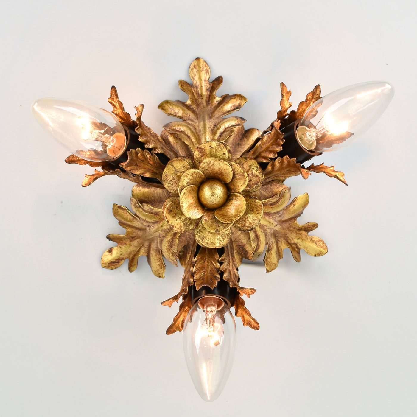 Mid Century Banci Firenze Flush Mount Gold