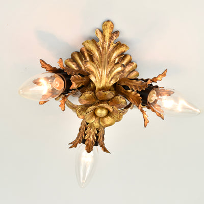 Mid Century Banci Firenze Flush Mount Gold