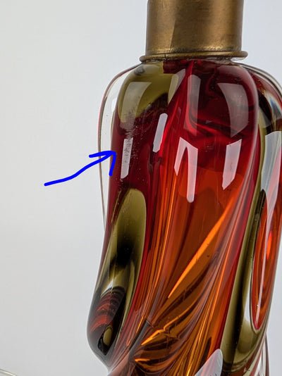 Uranium Murano Glass Table Light, 1950s