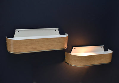 Mid Century Modern Wall Sconces Faux Wood