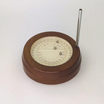 Mid Century Modern Italian Perpetual Desk Calendar