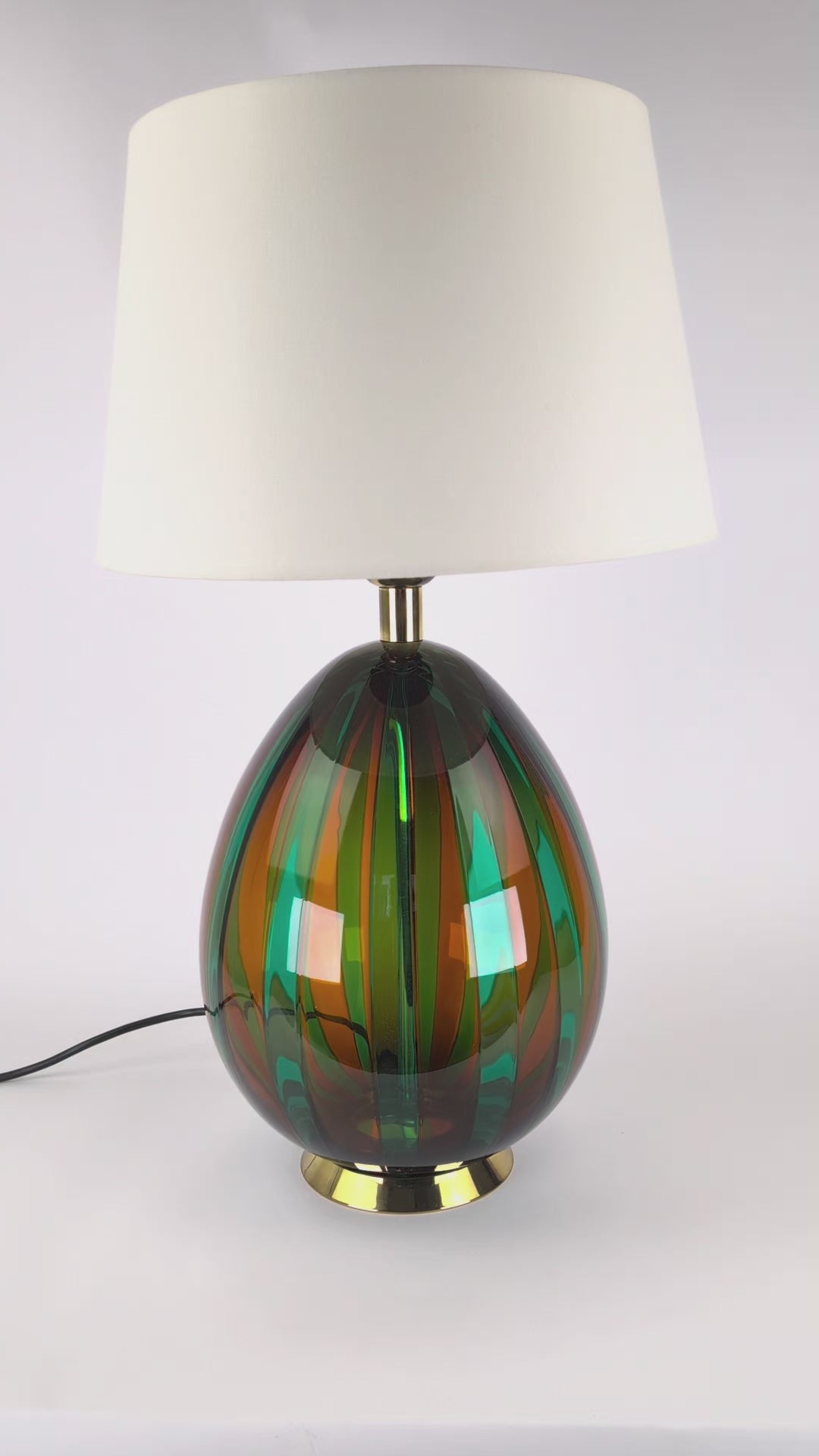 Vintage Murano Glass VeArt Table Lamp