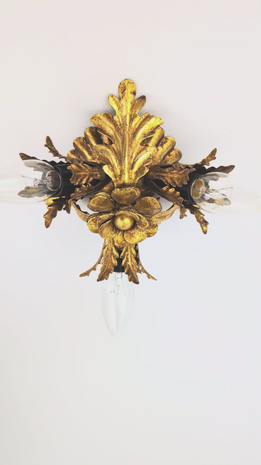 Mid Century Banci Firenze Flush Mount Gold